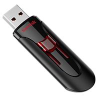 MEMORIA SANDISK 128GB USB 3.0 CRUZER GLIDE Z600 NEGRO C/ROJO (SDCZ600-128G-G35)