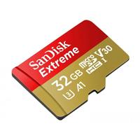 MEMORIA SANDISK MICRO SDHC 32GB EXTREME 100MB/S 4K CLASE 10 A1 V30 C/ADAPTADOR (SDSQXAF-032G-GN6MA)
