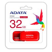 MEMORIA ADATA 32GB USB 2.0 UV240 ROJO (AUV240-32G-RRD)