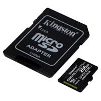 MEMORIA KINGSTON MICRO SD CANVAS SELECT PLUS 256GB UHS-I CLASE 10 C/ADAPTADOR (SDCS2/256GB)