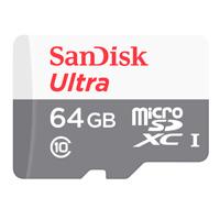 MEMORIA SANDISK MICRO SDXC 64GB ULTRA 100MB/S CLASE 10 C/ADAPTADOR (SDSQUNR-064G-GN3MA)