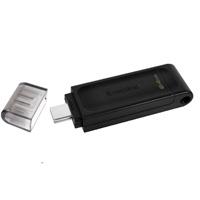 MEMORIA KINGSTON 64GB USB-C 3.2 GEN 1 ALTA VELOCIDAD / DATATRAVELER 70 NEGRO (DT70/64GB)