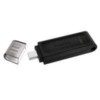 MEMORIA KINGSTON 32GB USB-C 3.2 GEN 1 ALTA VELOCIDAD / DATATRAVELER 70 NEGRO (DT70/32GB)