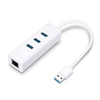 ADAPTADOR USB | TP-LINK | UE330 | 2 EN 1 CON HUB DE 3 PUERTOS USB 3.0 Y ADAPTADOR ETHERNET GIGABIT