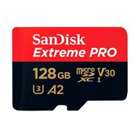 MEMORIA SANDISK MICRO SDXC 128GB EXTREME PRO 200MB/S 4K CLASE 10 A2 V30 C/ADAPTADOR (SDSQXCD-128G-GN6MA)
