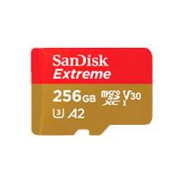 MEMORIA SANDISK MICRO SDXC 256GB EXTREME 190MB/S 4K CLASE 10 A2 V30 C/ADAPTADOR (SDSQXAV-256G-GN6MA)