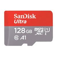 MEMORIA SANDISK MICRO SDXC 128GB ULTRA 140MB/S CLASE 10 C/ADAPTADOR (SDSQUAB-128G-GN6MA)