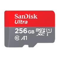 MEMORIA SANDISK MICRO SDXC 256GB ULTRA 150MB/S CLASE 10 C/ADAPTADOR (SDSQUAC-256G-GN6MA)
