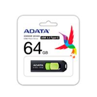 MEMORIA ADATA 64GB USB TIPO C UC300 RETRACTIL NEGRO VERDE (ACHO-UC300-64G-RBK/GN)