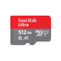 MEMORIA SANDISK MICRO SDXC 512GB ULTRA 150MB/S CLASE 10 C/ADAPTADOR (SDSQUAC-512G-GN6MA)