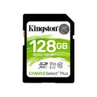 MEMORIA FLASH SD KINGSTON SDXC CANVAS SELECT 128GB 100R CL10 UHS-I V30(SDS2/128GB)