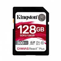 MEMORIA FLASH SD KINGSTON SDXC CANVAS REACT PLUS 128GB 300R UHS-II V90(SDR/128GB)