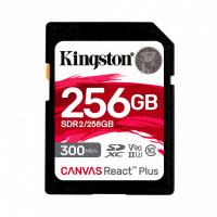 MEMORIA FLASH SD KINGSTON SDXC CANVAS REACT PLUS 256 GB 300R UHS-II V90(SDR/256GB)