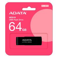 MEMORIA ADATA 64GB USB 3.2 UC310 NEGRO