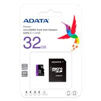 MEMORIA ADATA MICRO SDHC UHS-I 32GB CLASE 10 C/ADAPTADOR (AUSDH32GUICL10-RA1)