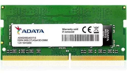 MEMORIA RAM DDR4 4GB LAPTOP ADATA 2400MHZ AD4S2400J4G17-S