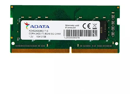 MEMORIA RAM DDR4 08GB ADATA 2400MHZ LAPTOP AD4S240038G17-S