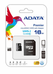 MEMORIA MICRO SD ADATA 016GB SDHC CLASE 10 AUSDH16GUICL10-RA1