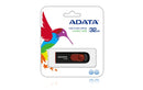 MEMORIA USB ADATA 032GB 2.0 C008 NEGRO ROJO AC008-32G-RKD