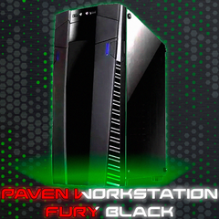 PAVEN WORKSTATION FURY BLACK