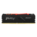 MEMORIA RAM KINGSTON DDR4 08GB 3200MHZ FURY BEAST RGB KF432C16BBA/8