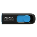 MEMORIA USB ADATA 512GB UV128 NEGRA/AZUL AUV128-512G-RBE