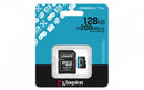 MEMORIA MICRO SD KINGSTON CANVAS GP PLUS GEN4 128GB 200MB/S U3 V30 SDCG4/128GB