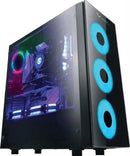 STYLOS  GABINETE GAMER MID TOWER XZEAL XZ110-1 ATX PANEL IZQ VIDRIO USB3.0 USB2.0 3.5MM XZCGB12B