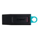 MEMORIA FLASH USB KINGSTON DATA TRAVELER EXODIA 64GB GEN 1 3.2 TIPO A NEGRO C/ANILLO AZUL OCEAN (DTX/64GB)