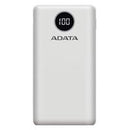 BATERIA DE RESPALDO ADATA POWER BANK P20000QCD 20000MAH/2 USB A/ 1 USB C/INDICADOR DE CARGA DIGITAL COLOR BLANCO (AP20000QCD-DGT-CWH)