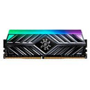 MEMORIA XPG SPECTRIX D41 UDIMM DDR4 8GB PC4-25600 3200MHZ C16 1.35V TUF RGB CON DISIPADOR PC/GAMER COLOR GRIS (AX4U32008G16A-ST41)