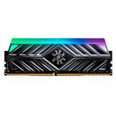 MEMORIA XPG SPECTRIX D41 UDIMM DDR4 16GB PC4-25600 3200MHZ C16 1.35V RGB CON DISIPADOR PC/GAMER TITANIO (AX4U320016G16A-ST41)