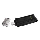 MEMORIA FLASH USB KINGSTON DATA TRAVELER 70 128GB GEN 1 3.2 TIPO C NEGRO (DT70/128GB)