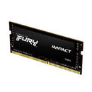 MEMORIA RAM KINGSTON SODIMM DDR4 8GB 3200MT/S FURY IMPACT BLACK CL20 260PIN 1.2V C/DIFUSOR DE CALOR P/LAPTOP KF432S20IB/8