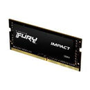 MEMORIA RAM KINGSTON SODIMM DDR4 16GB 3200MT/S FURY IMPACT BLACK CL20 260PIN 1.2V C/DIFUSOR DE CALOR P/LAPTOP KF432S20IB/16