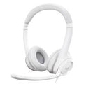 AUDIFONOS DIADEMA LOGITECH H390 SUPRESION DE RUIDO CONTROL DE VOLUMEN USB BLANCO