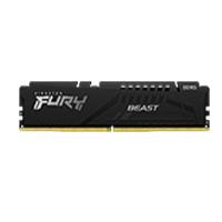 MEMORIA RAM KINGSTON DIMM ddr5 32GB 5600MT/S FURY BEAST BLACK XMP CL40 288PIN 1.25V C/DISIPADOR DE CALOR P/PC/GAMER/ALTO RENDIMIENTO KF556C40BB-32