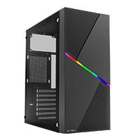 GABINETE ACTECK DRACO GM450 / MEDIA TORRE / ATX  MICRO ATX  MINI ITX / FUENTE 500W / PANEL CRISTAL TEMPLADO  METAL / NEGRO / AC-935715