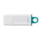 MEMORIA FLASH USB KINGSTON DATA TRAVELER EXODIA 64GB GEN 1 3.2 TIPO A BLANCO C/ANILLO AZUL KC-U2G64-5R