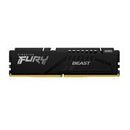MEMORIA RAM KINGSTON DIMM DDR5 32GB 5200MT/S FURY BEAST BLACK XMP CL40 288PIN 1.25V C/DISIPADOR DE CALOR P/PC/GAMER/ALTO RENDIMIENTO KF552C40BB-32