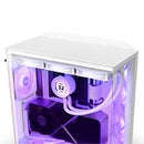 GABINETE NZXT H6 FLOW RGB/ VIDRIO TEMPLADO/BLANCO/ATX  MICRO-ATX  MINI-ITX/ MID TOWER/GAMER
