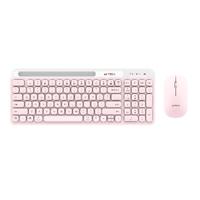 KIT ACTECK CREATOR VIRTUOS SILK MK720 / TECLADO Y MOUSE / INALAMBRICO / DUAL BT USB / RECARGABLE / ESPA?OL / 100 TECLAS / MULTIMEDIA / RANURA P /DISPOSITIVOS / 4000 DPI / OPTICO / ROSA / AC-936279