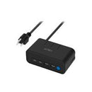 CARGADOR ACTECK ENERGON MATE CE676 / EXTENSIN DE ESCRITORIO / 2 X USB / 2 X TIPO C / 3 X CONTACTOS / SUPRESOR DE PICOS / INDICADOR LED / RESISTENTE AL FUEGO / 1.85 M / AC-936514