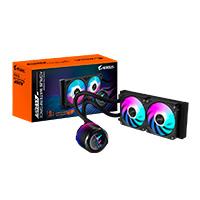DISIPADOR DE ENFRIAMIENTO LIQUIDO GIGABYTE GP-AORUS WATERFORCE X II 240/240MM/ SOCKET 115X  1200  1700  1851  AMD TR4  AM5  AM4  STR5/S-1200/AM4/AM5/RGB