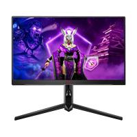 MONITOR GAMER AOC 25 / PANEL IPS / 240 - 260 HZ / T.D.R. 1 MS / AMD FREE SYNC / COLOR NEGRO Y ROJO / HDMI / VGA / DISPLAYPORT / ASPECTO 169 / RESOLUCION 1920 X 1080 / BRILLO 400 CD/M2