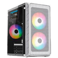 GABINETE ACTECK DOOM PRO MESH GI730M / MINI TORRE / MINI ITX  MICRO ATX / FUENTE DE PODER 600 W / PANEL CRISTAL TEMPLADO / VENTILADOR FRGB / 3 A??S DE GARANTIA / BLANCO / AC-939256
