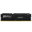 MEMORIA RAM KINGSTON DIMM DDR5 16GB 5200MT/S FURY BEAST BLACK EXPO CL36 288PIN 1.25V C/DISIPADOR DE CALOR P/PC/GAMER/ALTO RENDIMIENTO KF552C36BBE-16