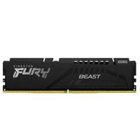 MEMORIA RAM KINGSTON DIMM DDR5 16GB 5200MT/S FURY BEAST BLACK EXPO CL36 288PIN 1.25V C/DISIPADOR DE CALOR P/PC/GAMER/ALTO RENDIMIENTO KF552C36BBE-16