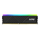 MEMORIA XPG SPECTRIX D35G UDIMM DDR4 8GB PC4-25600 3200MHZ CL16 288PIN 1.35V RGB CON DISIPADOR PC/GAMER COLOR NEGRO (AX4U32008G16A-SBKD35G)