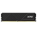 MEMORIA XPG SPECTRIX D45G UDIMM DDR4 8GB PC4-25600 3200MHZ CL19 288PIN 1.35V CON DISIPADOR PC/GAMER COLOR NEGRO (AX4U32008G16A-SBKD35)